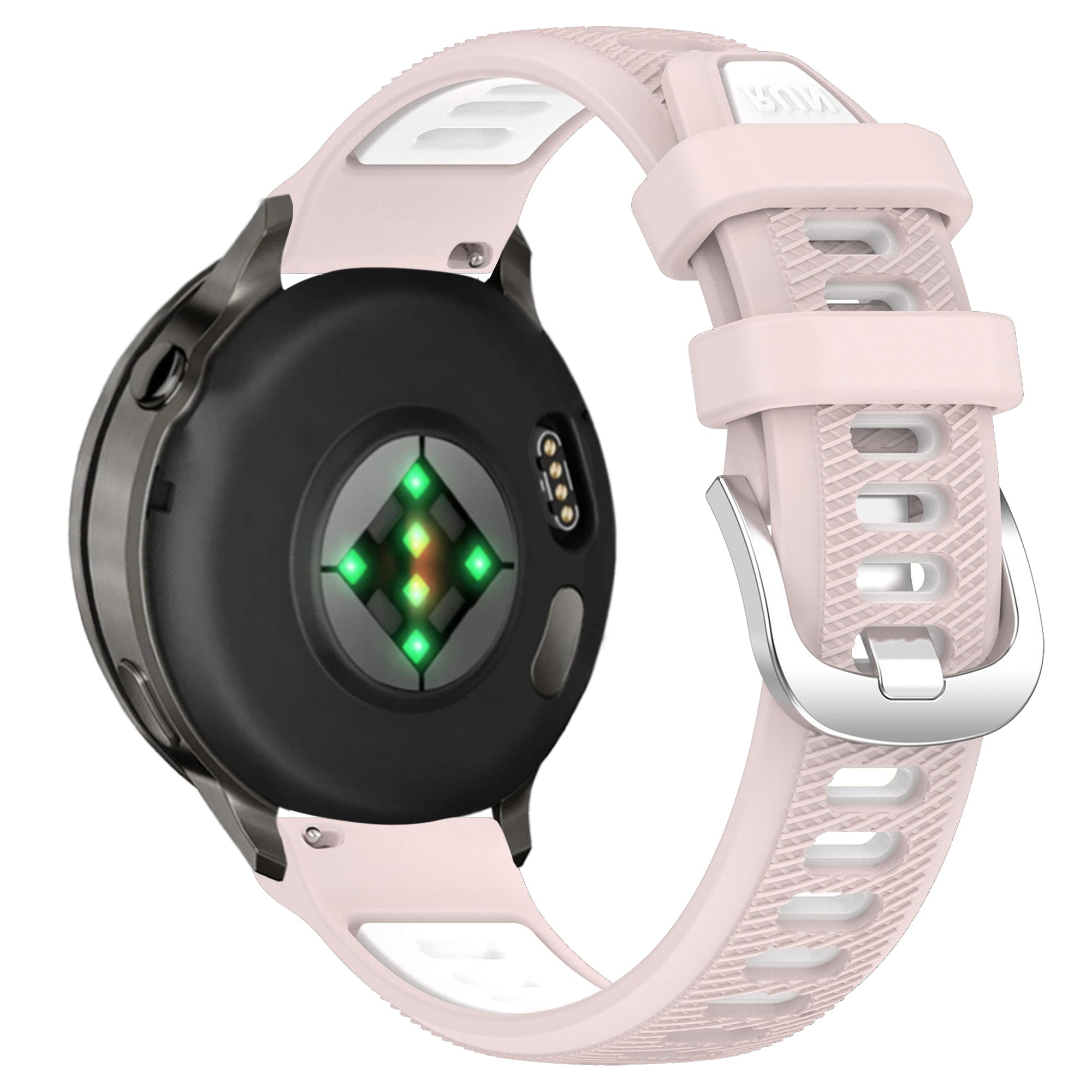 Bandz Garmin Vivoactive 4s Sport Strap with Buckle (Pink/White)