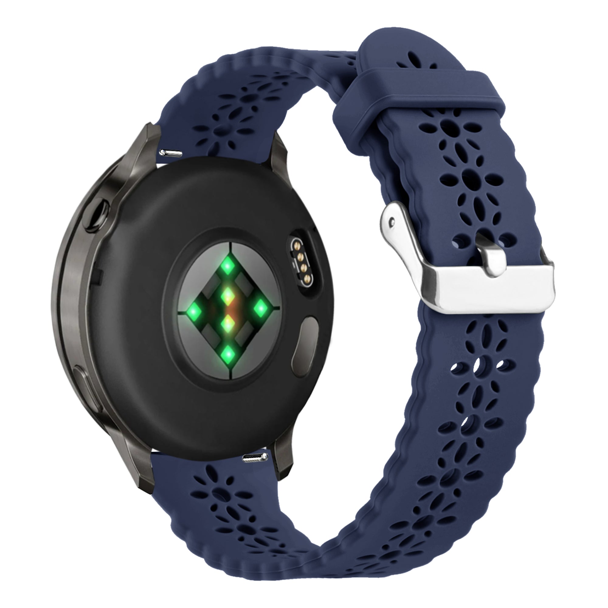 Bandz Garmin Approach S44 Silicone Strap 'Lace' (Dark Blue)