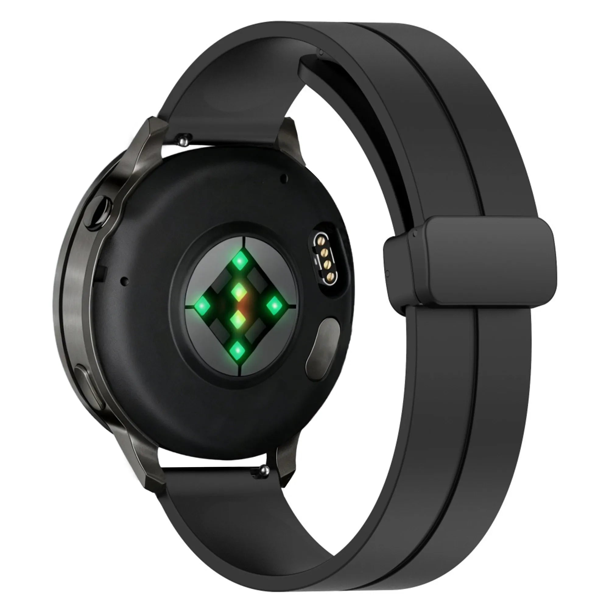 Bandz Garmin Forerunner 255 Silicone Strap with D-Buckle (Black)