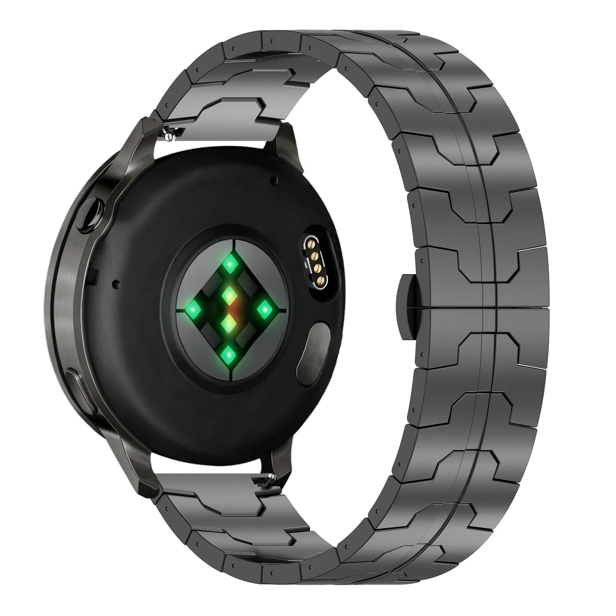 Bandz Garmin Venu 2 Steel Strap 'Iron' (Black)