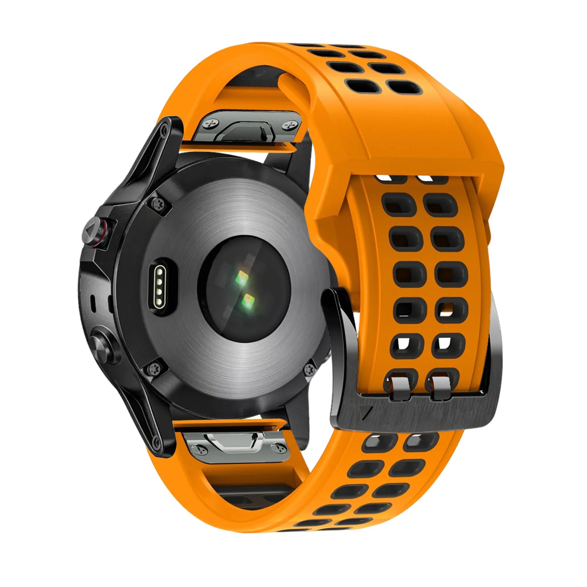 Bandz Garmin D2 Mach 1 Sport Strap with Buckle (Orange/Black)