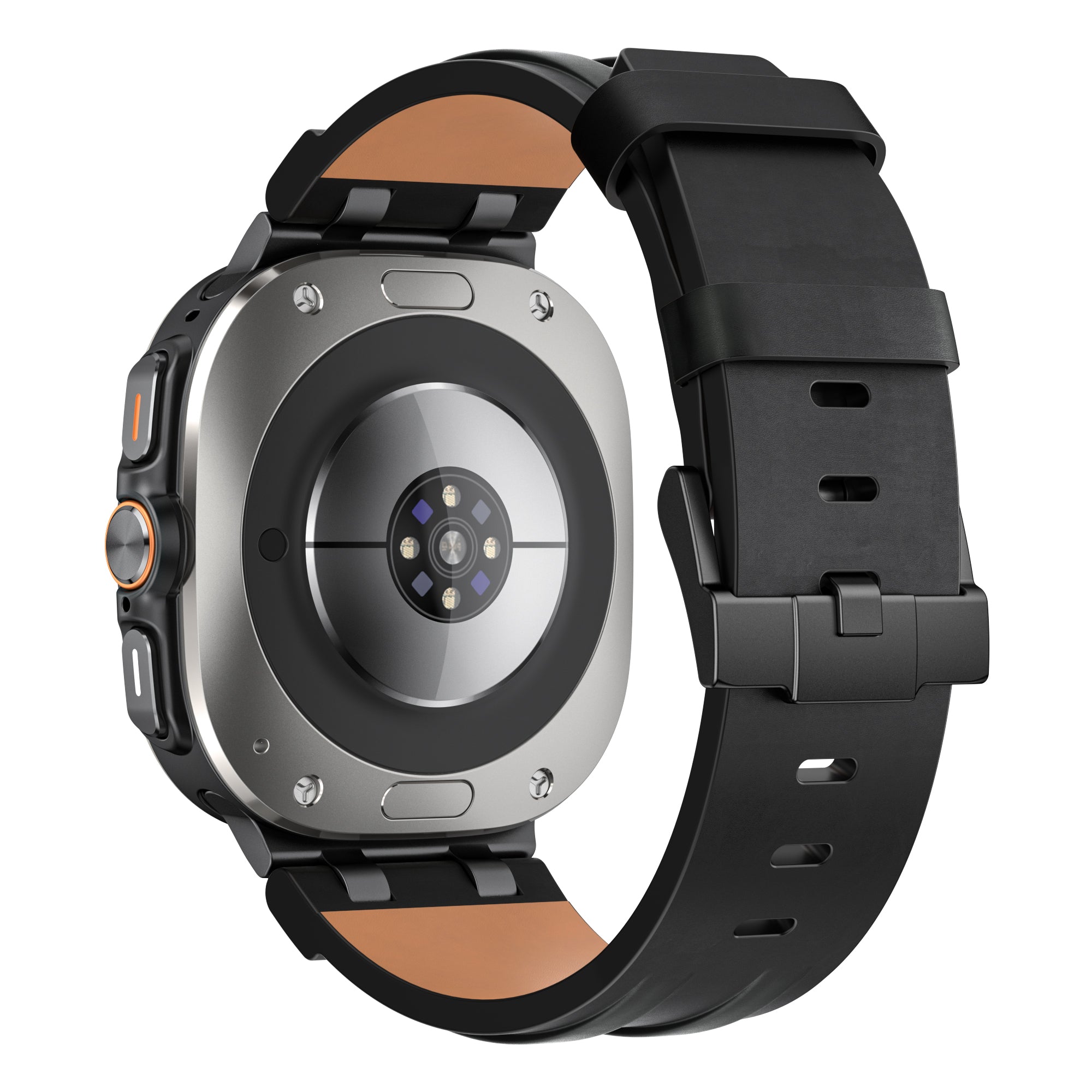 Samsung Galaxy Watch Ultra 2 Solid Leather Strap (Black)