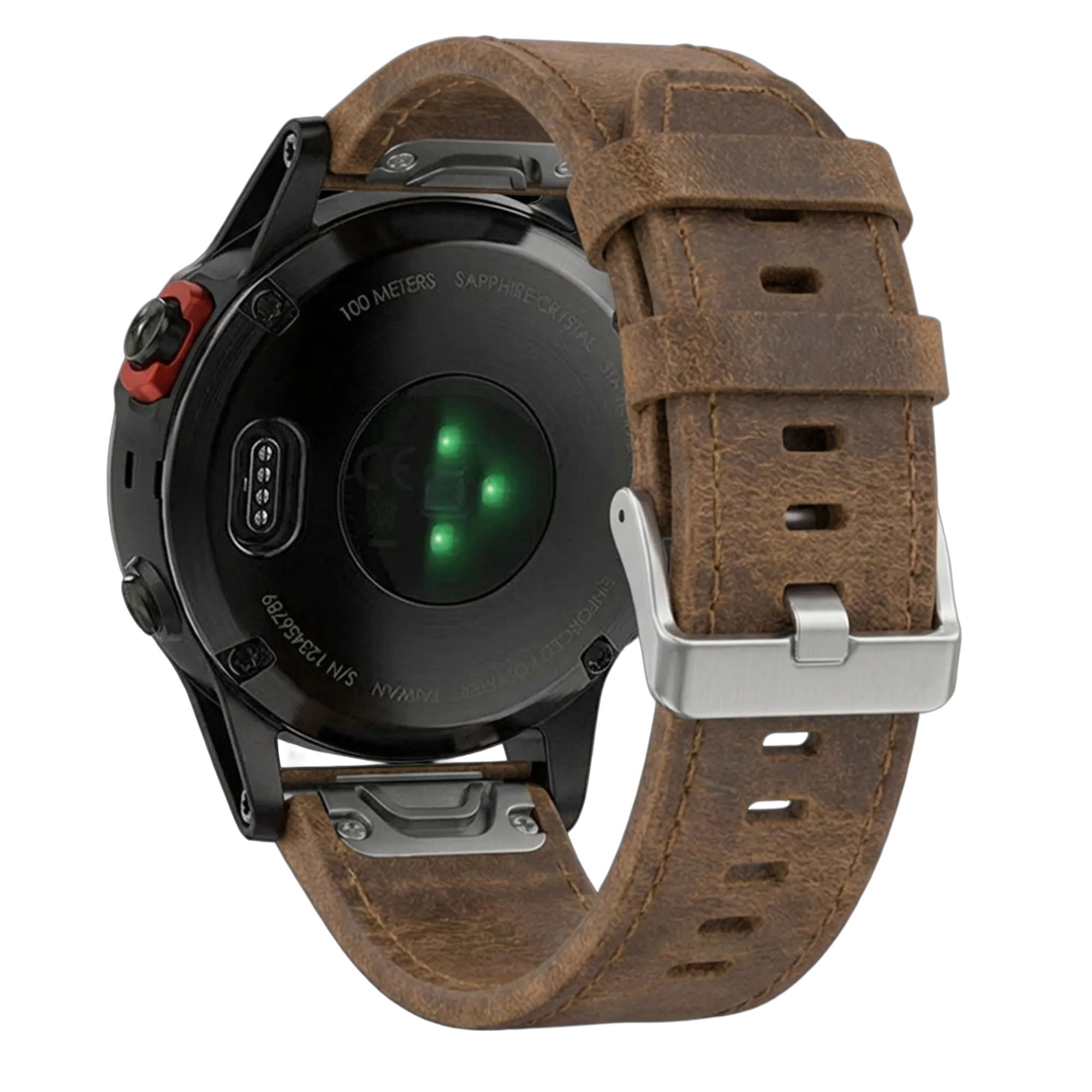 Garmin Fenix 7 Leather Strap (Brown)