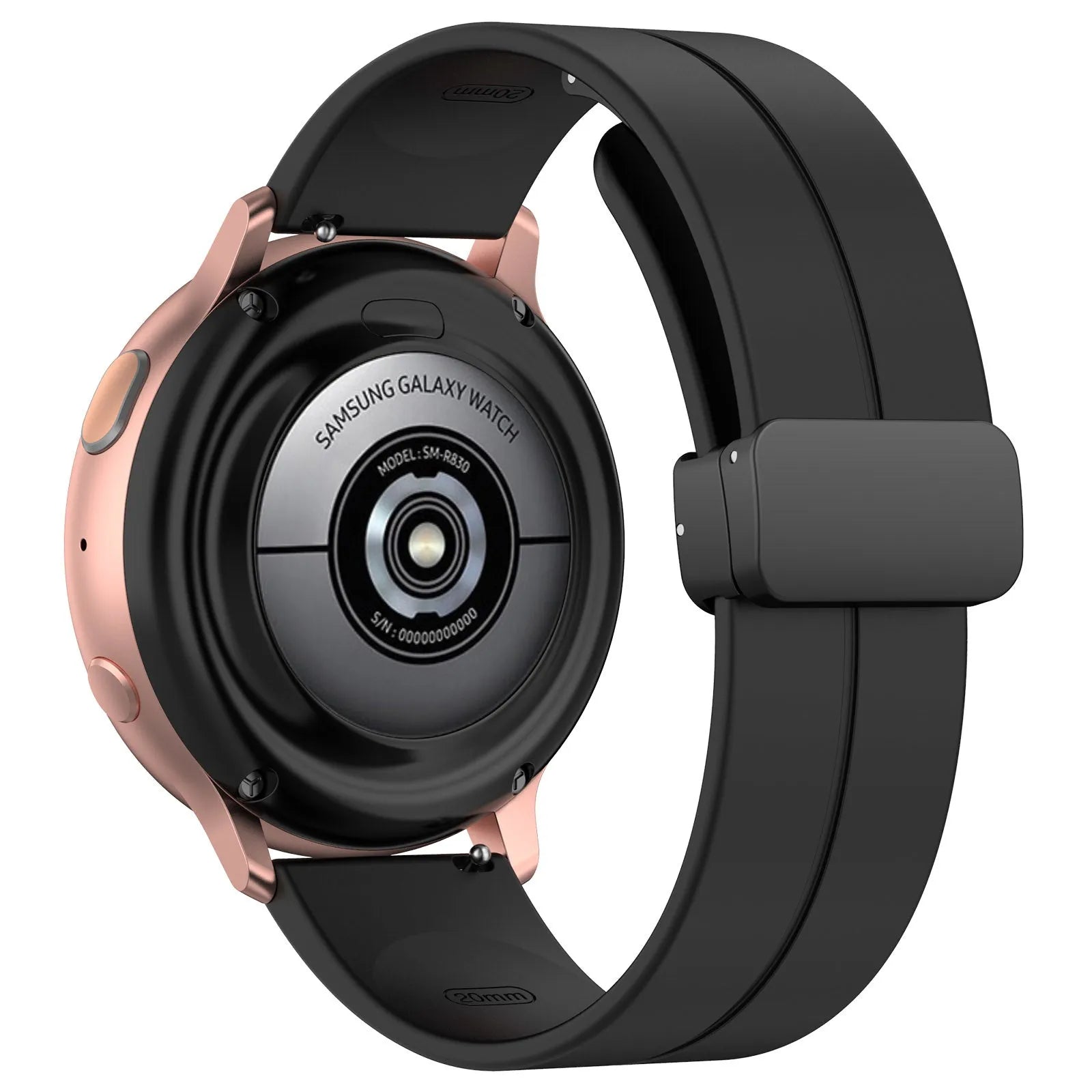 Gard Pro Health Smartwatch 2+ D-Buckle Silicone Strap (Black)