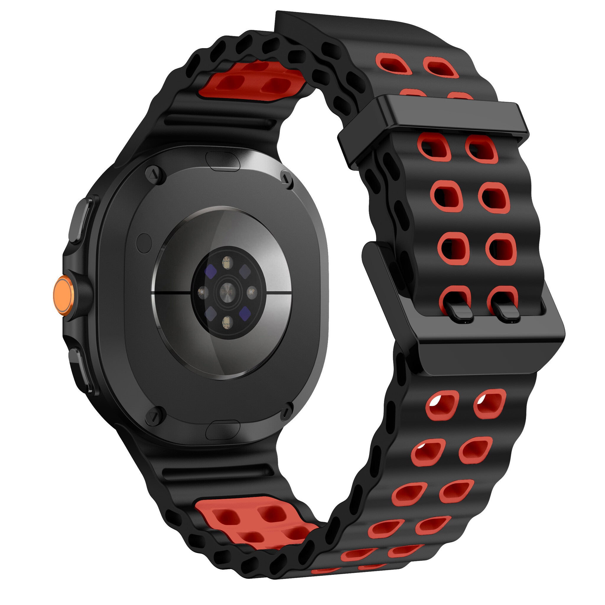 Samsung Galaxy Watch 8 - 44mm Ocean Strap (Black/Red)