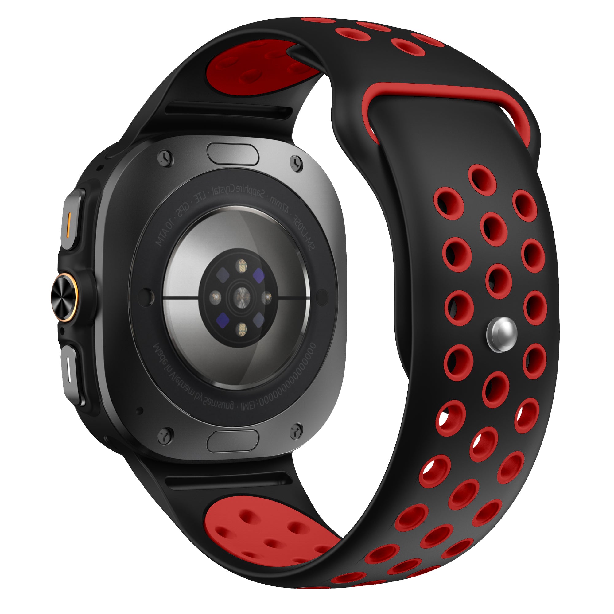 Samsung Galaxy Watch Ultra 2 Sport Strap (Black/Red)