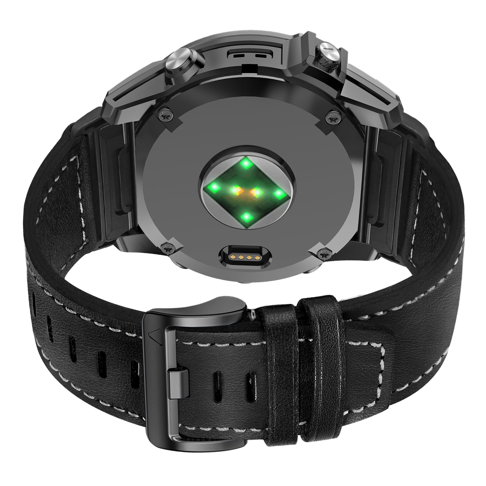 Garmin Fenix 5x / 6x Premium Leather Strap (Black)