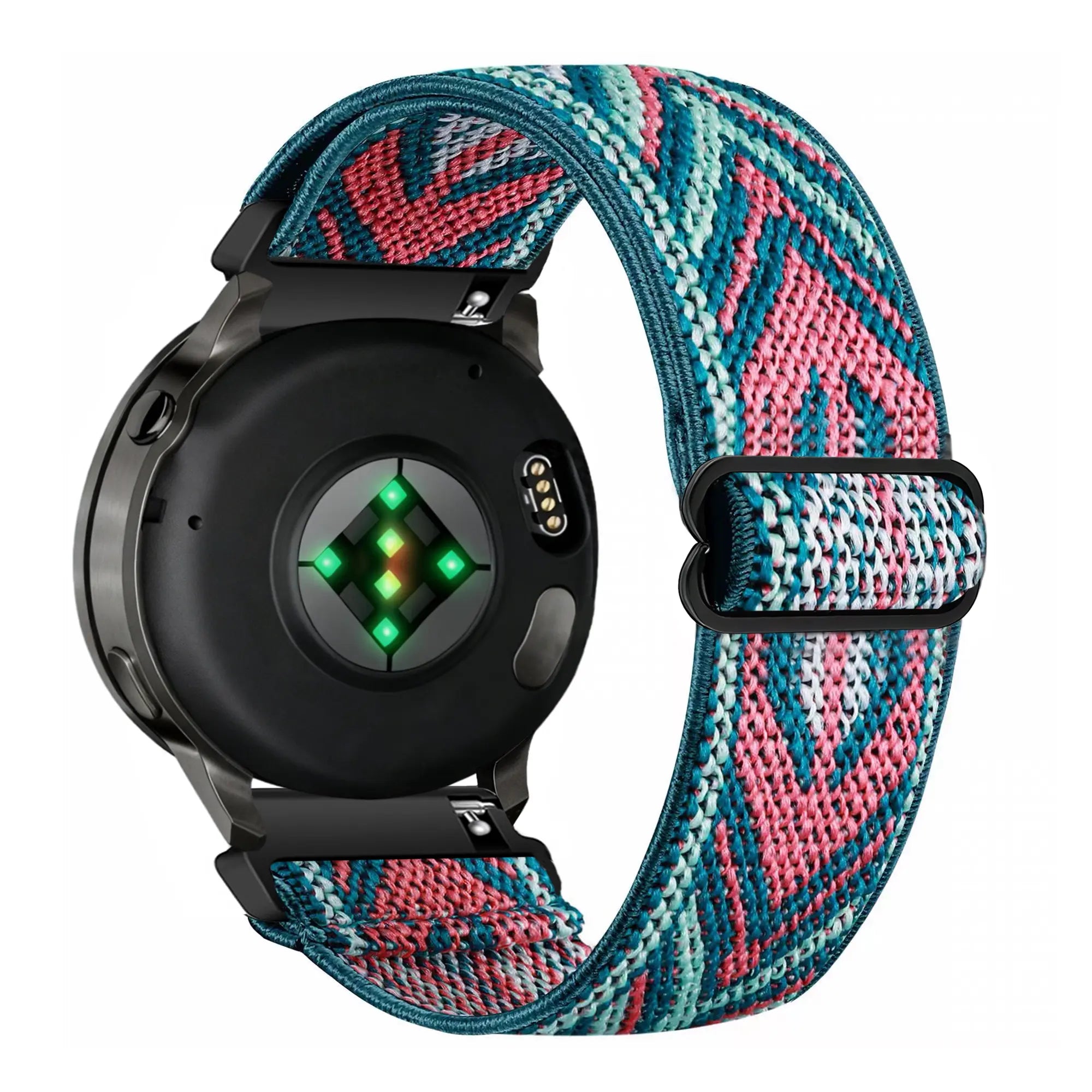 Bandz Garmin Forerunner 265s Elastic Nylon Strap (Blue Mix)