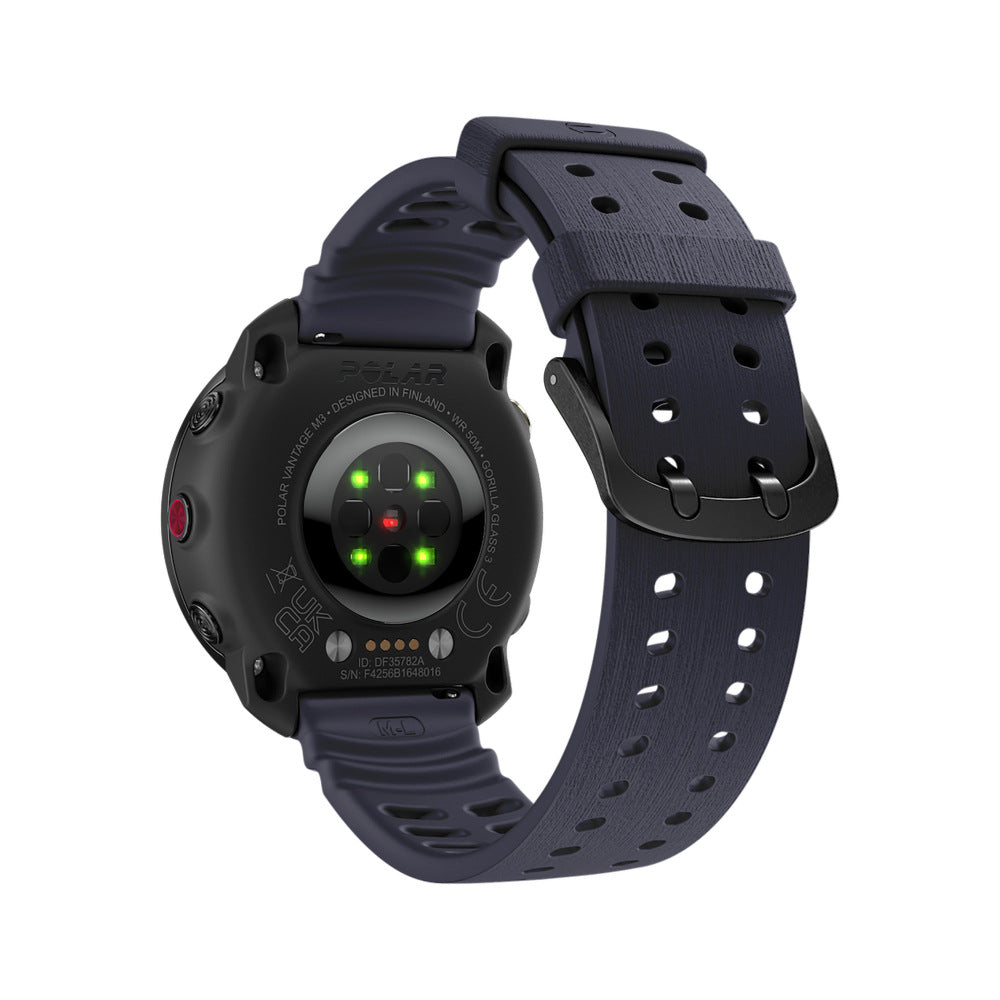 Polar Grit X2 Pro Silicone Grain Strap (Dark Blue)