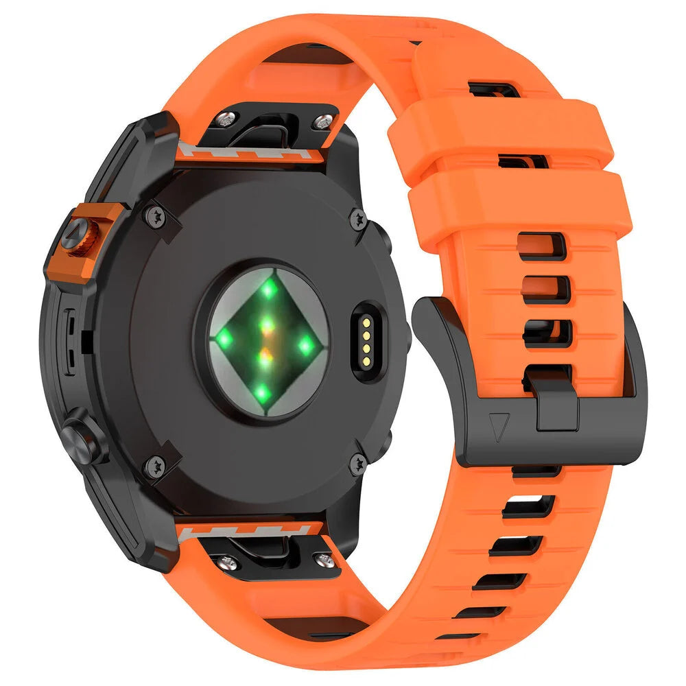 Garmin Fenix 8 Pro - 51mm Sport Strap with Buckle (Orange/Black)