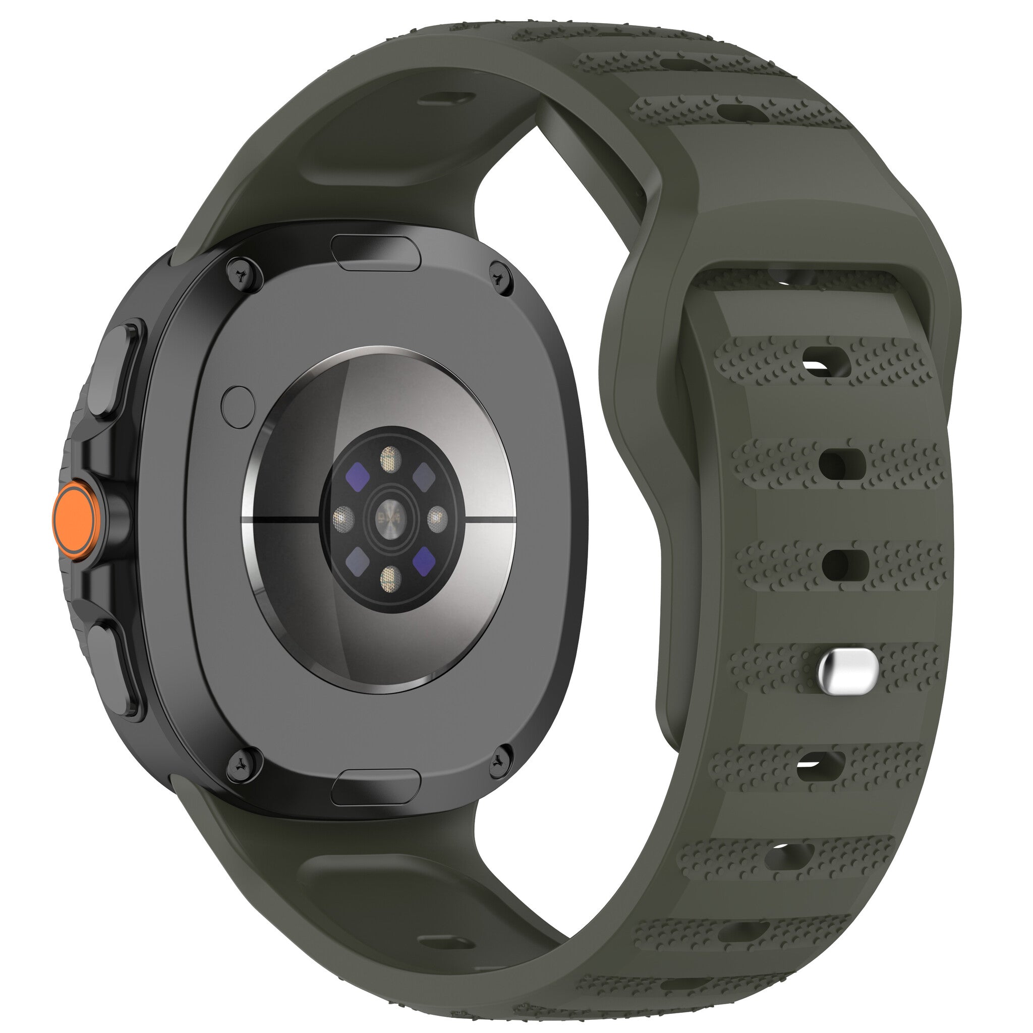 Samsung Galaxy Watch 8 - 44mm Outdoor Silicone Strap (Dark Green)
