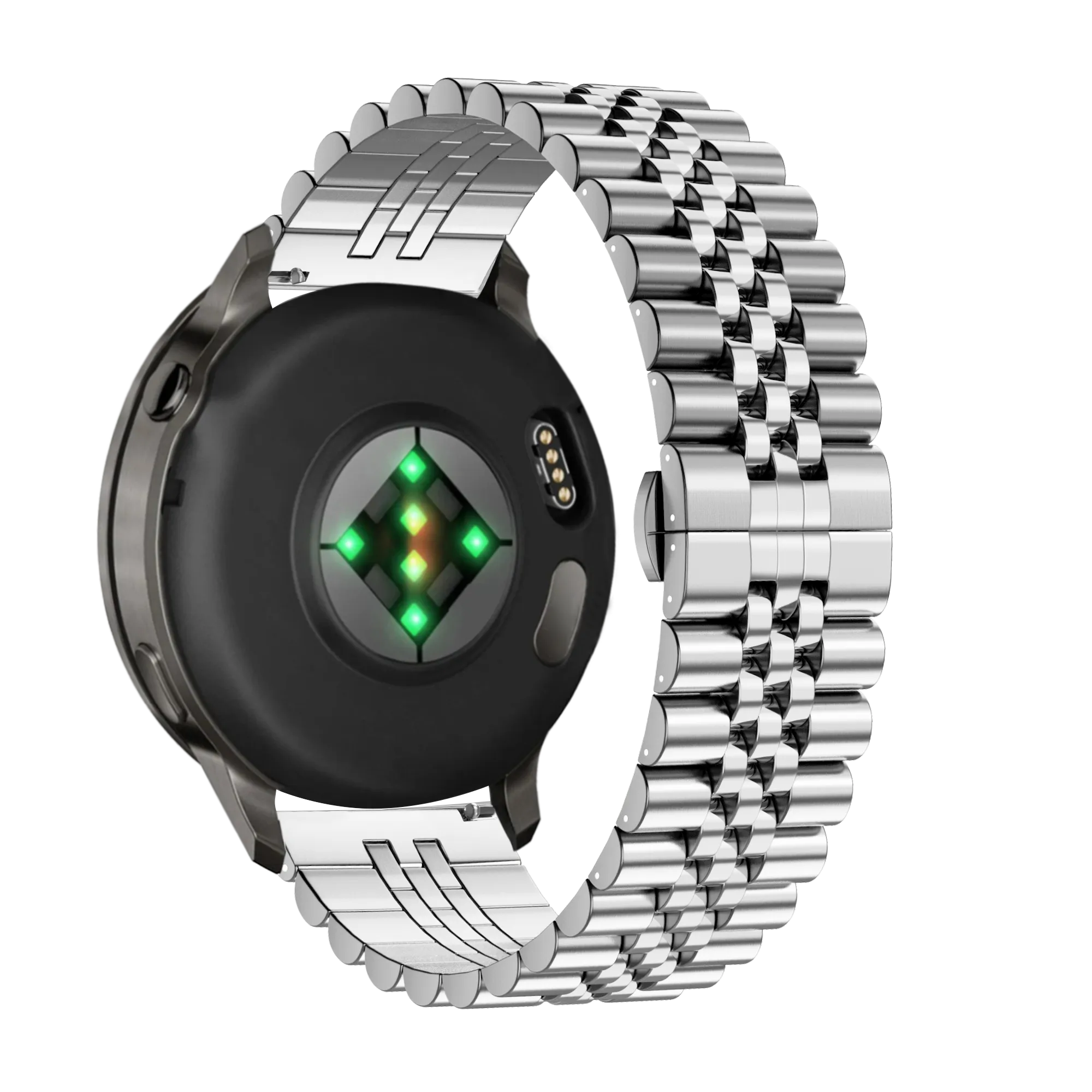 Bandz Garmin Forerunner 265s Steel Strap 'Jubilee' (Silver)