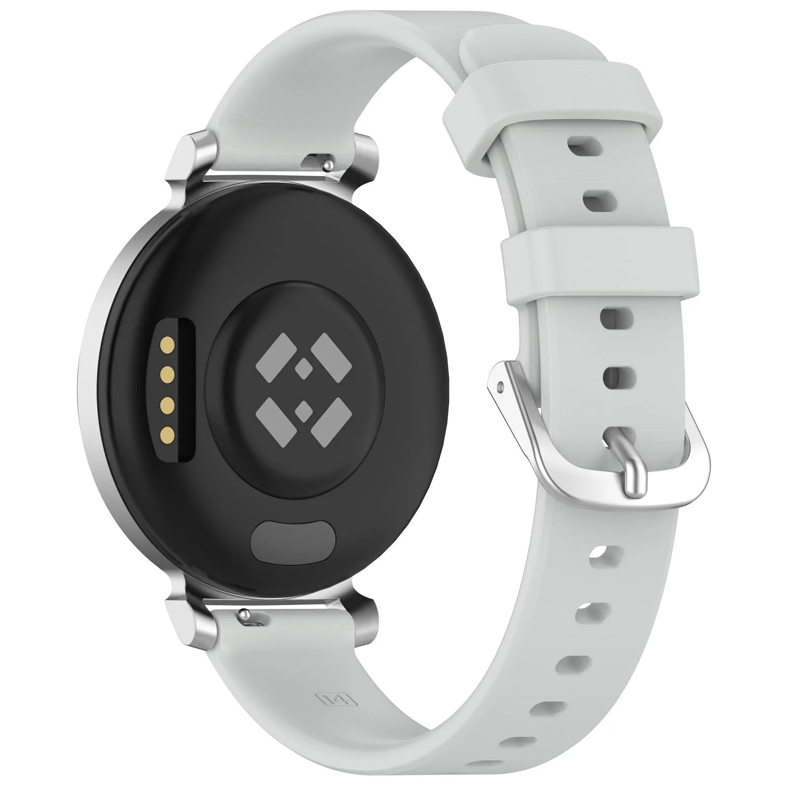 Pebble Round 2 - 14mm Silicone Classic Strap (Light Grey)
