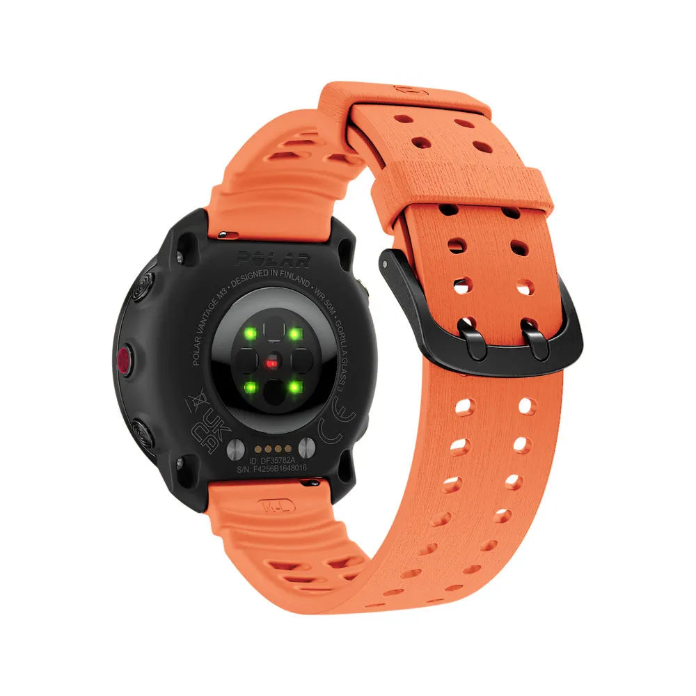 Polar Vantage M3 Silicone Grain Strap (Orange)