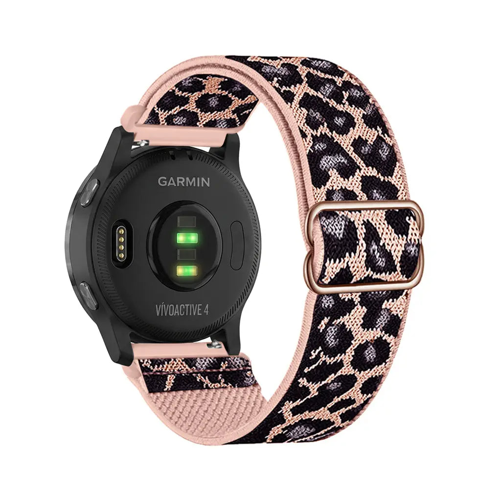 Fossil Gen 6 - 42mm Elastic Strap (Pink Leopard)
