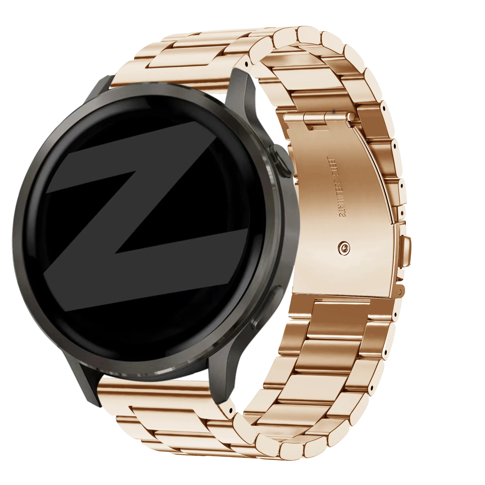 Bandz Garmin Forerunner 265s Steel Strap 'Classic' (Rose Gold)
