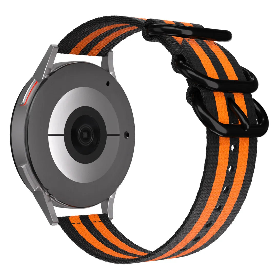 Coros Apex 46mm Nylon Buckle Strap (Black/Orange)