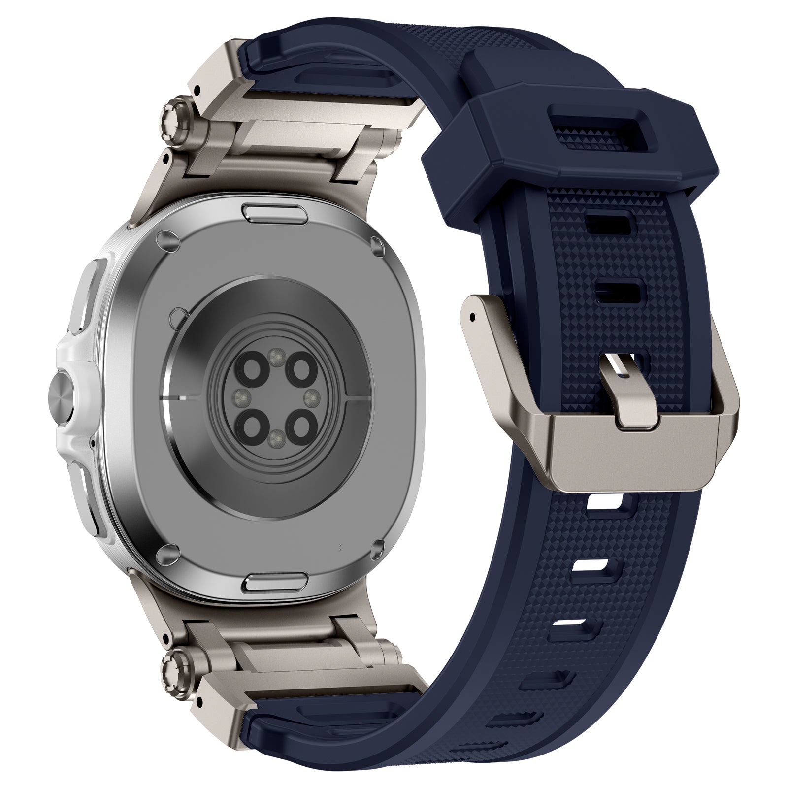 Samsung Galaxy Watch 9 - 40mm Silicone Strap 'Explorer' (Blue with Titanium)
