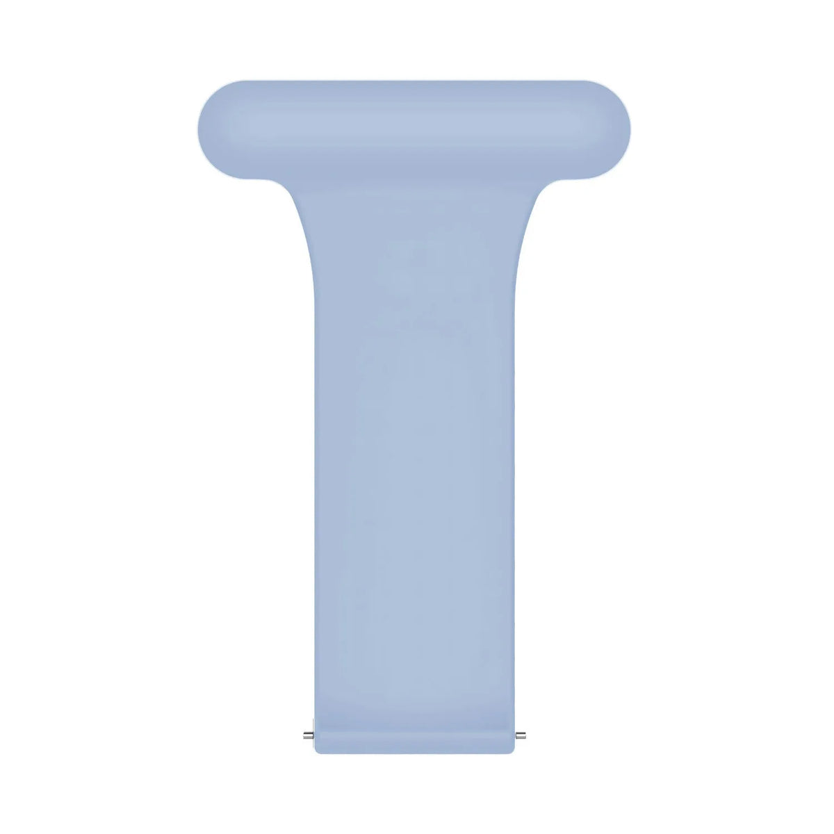 Silicone Nurse Fob, light blue, on a watch, direct front view