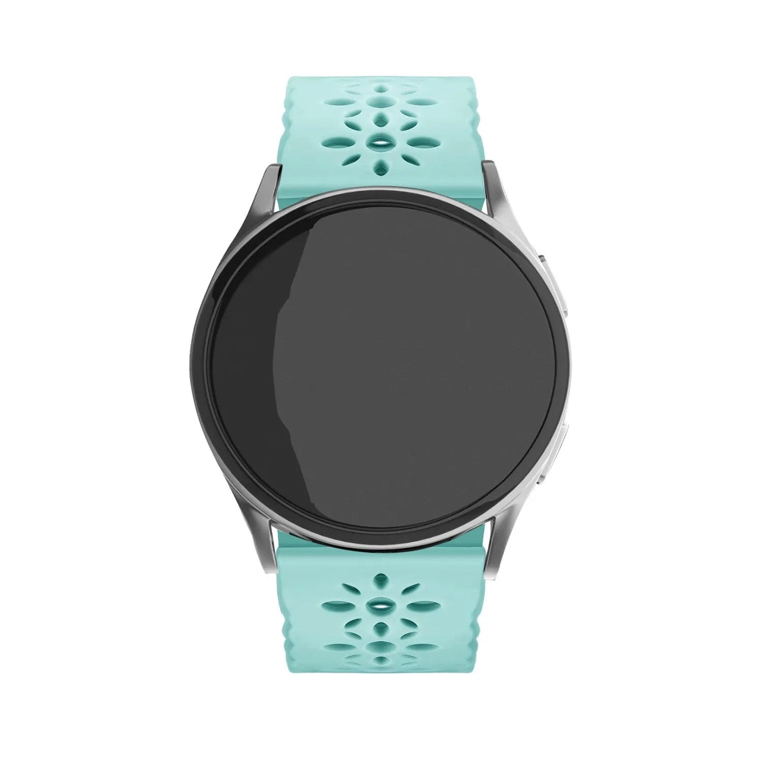 Coros Pace 2 Patterned Silicone Strap (Blue Sea Green)