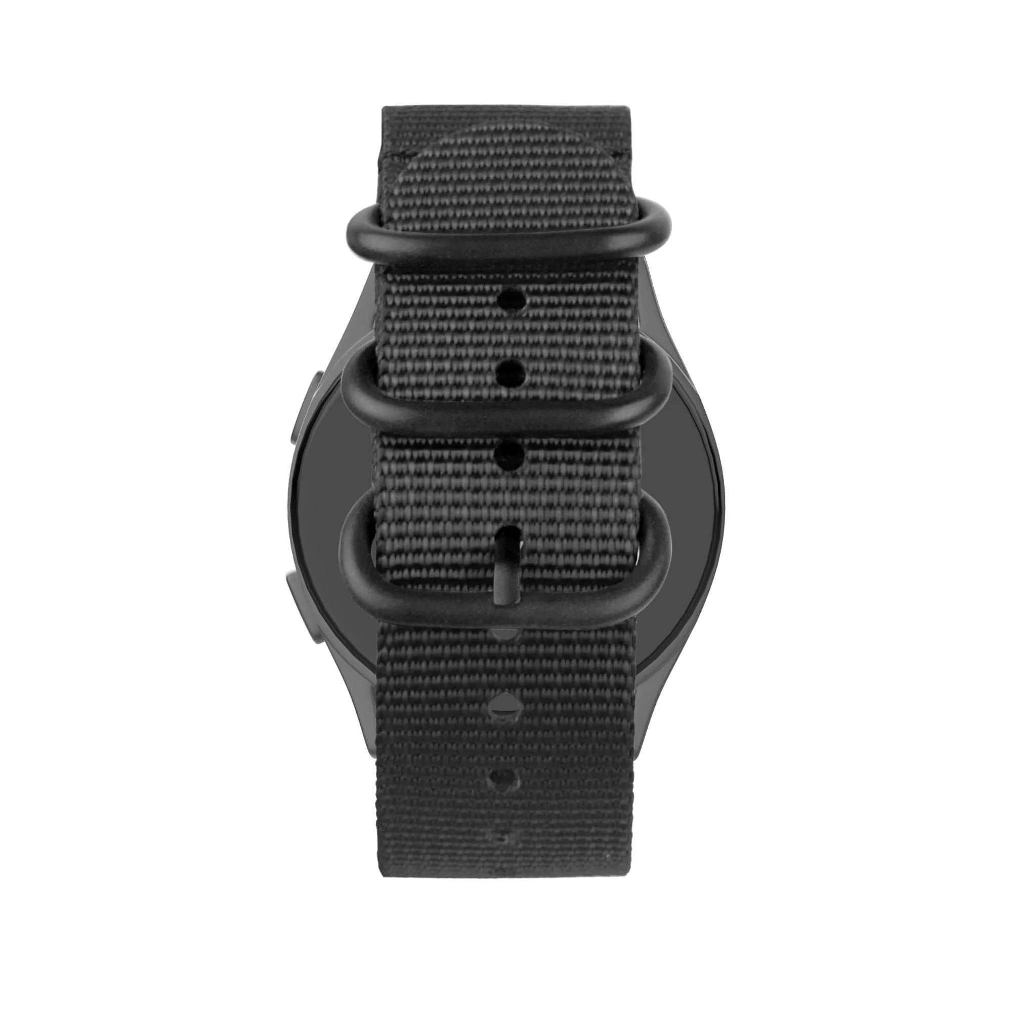 Bandz Oppo Watch X2 Nylon Strap with Buckle (Black)