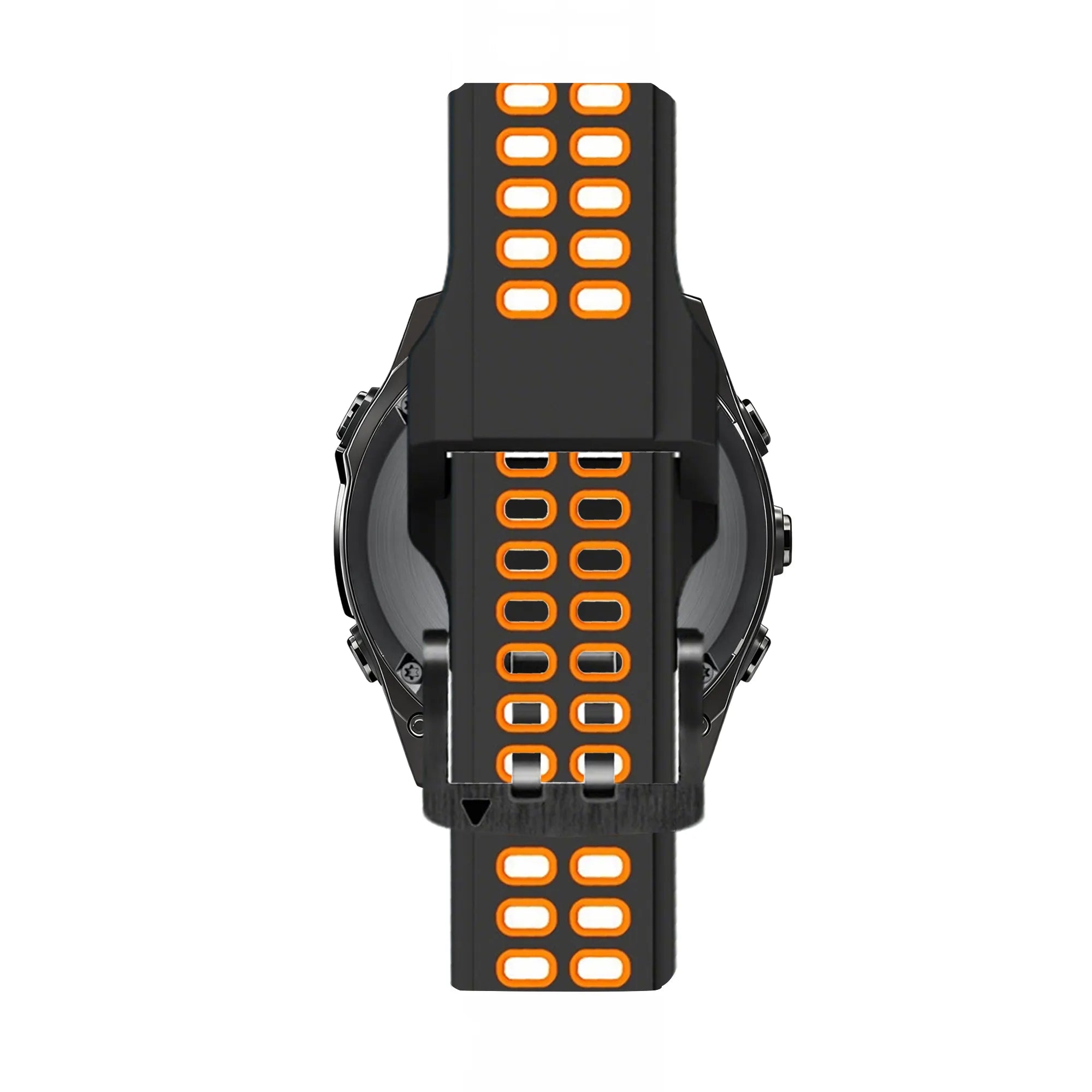 Bandz Garmin D2 Delta PX Buckled Dual Sport Strap (Black/Orange)