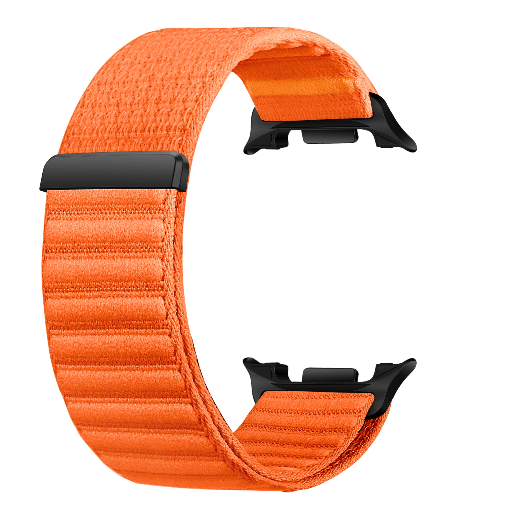 Samsung Galaxy Watch 9 - 44mm Wave Nylon Strap (Orange)