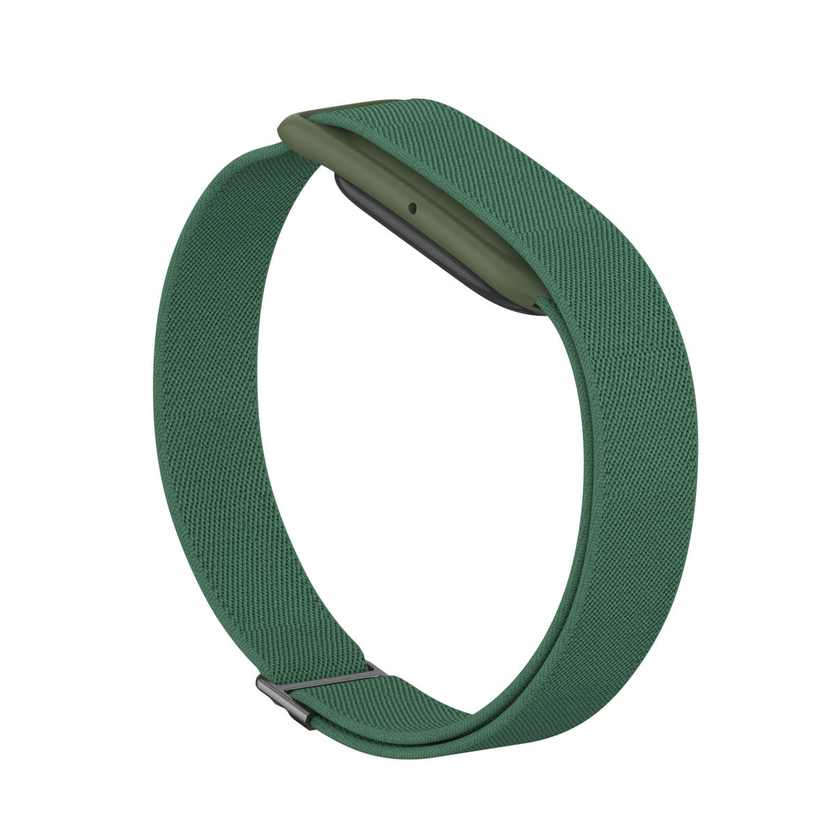 Nylon Elastic Strap, army green, without a watch, 3/4 front view