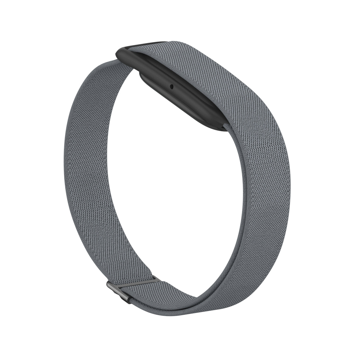 Nylon Elastic Strap, charcoal, without a watch, 3/4 front view