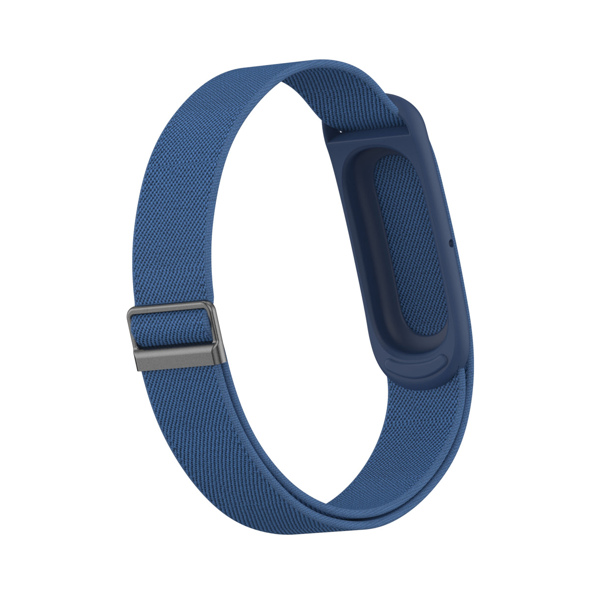 Nylon Elastic Biceps Bracelet, blue, without a watch, 3/4 front view