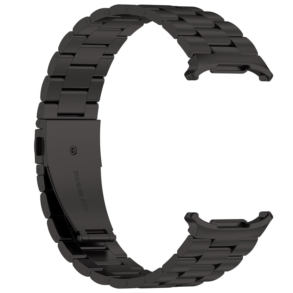 Steel Strap, black, without a watch, 3/4 front view