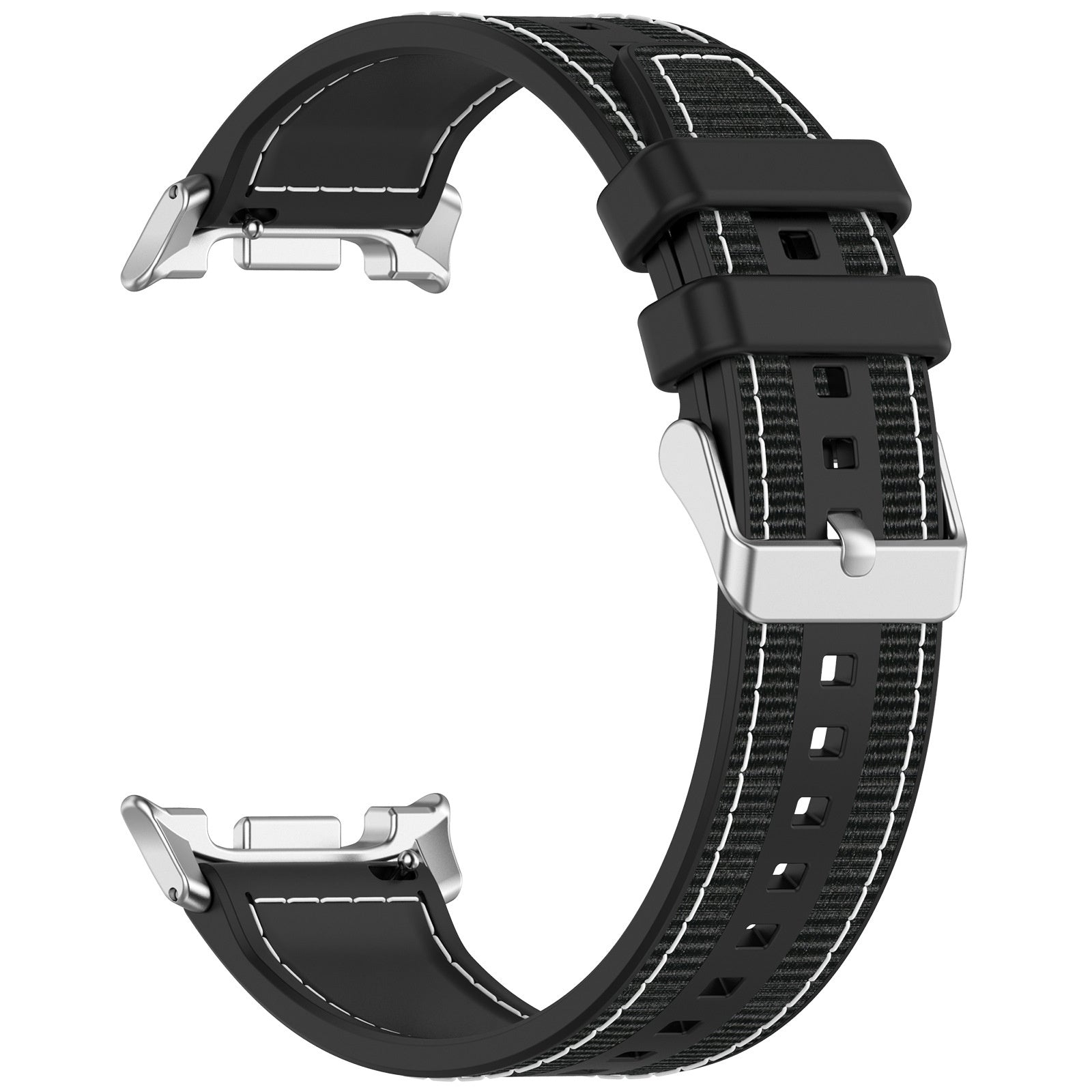 Samsung Galaxy Watch 8 - 44mm Nylon Hybrid Strap (Black)