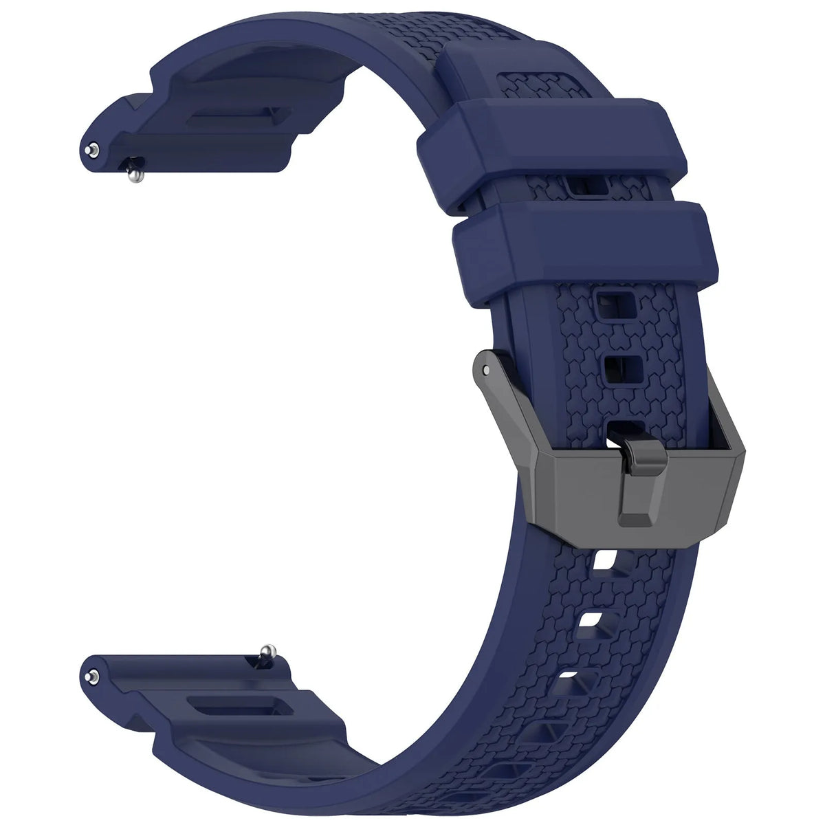 Silicone Strap, dark blue, without a watch, 3/4 front view