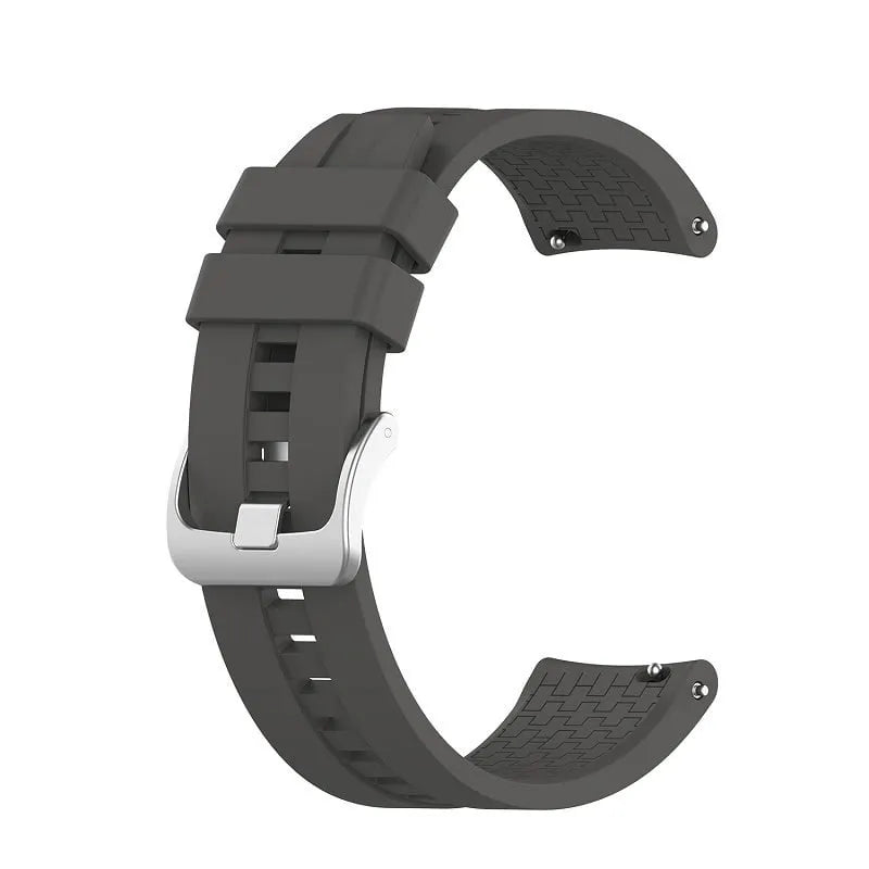 Silicone Strap 'Extreme', dark grey, without a watch, 3/4 front view