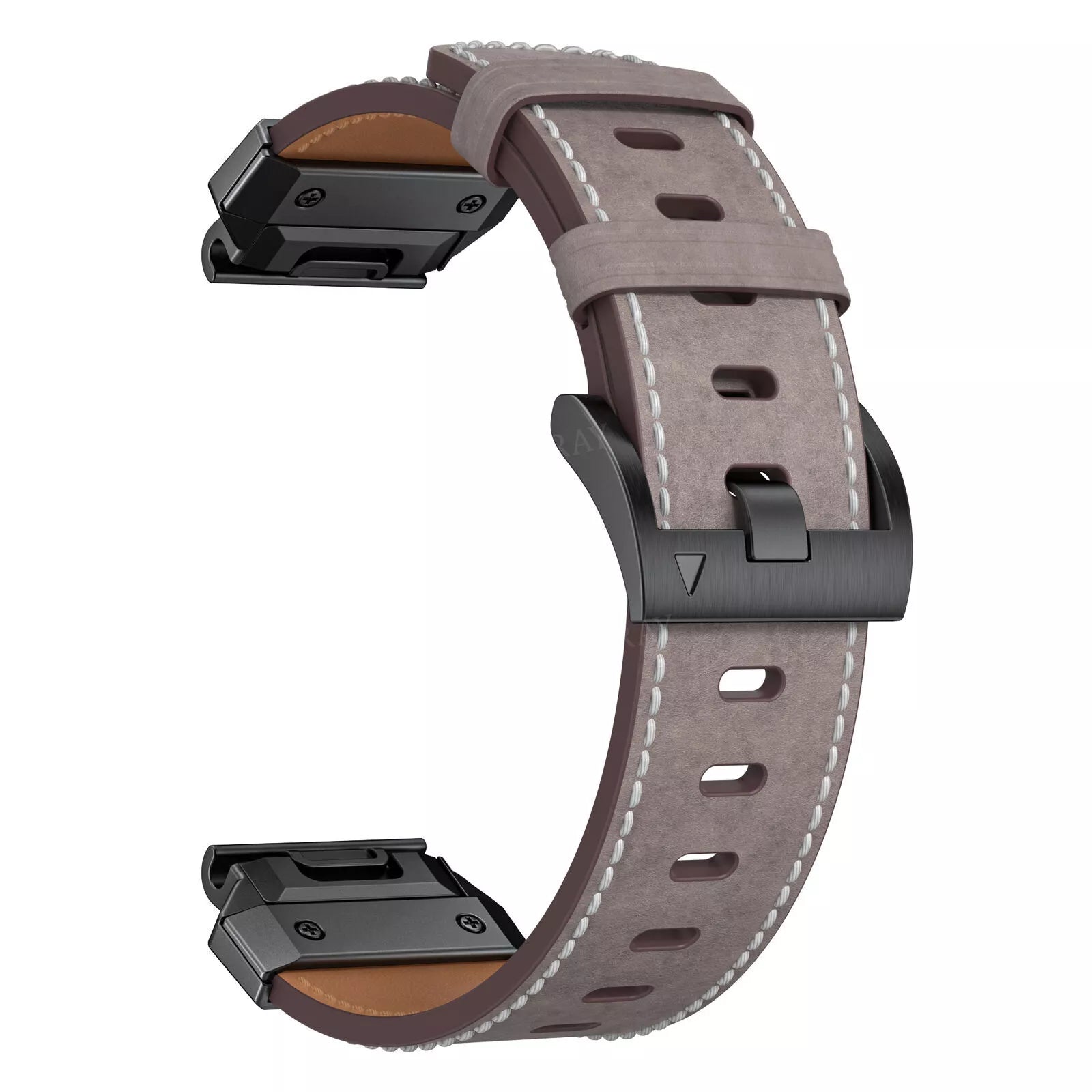 Garmin Fenix 8 Pro - 47mm Genuine Leather Strap (Grey)