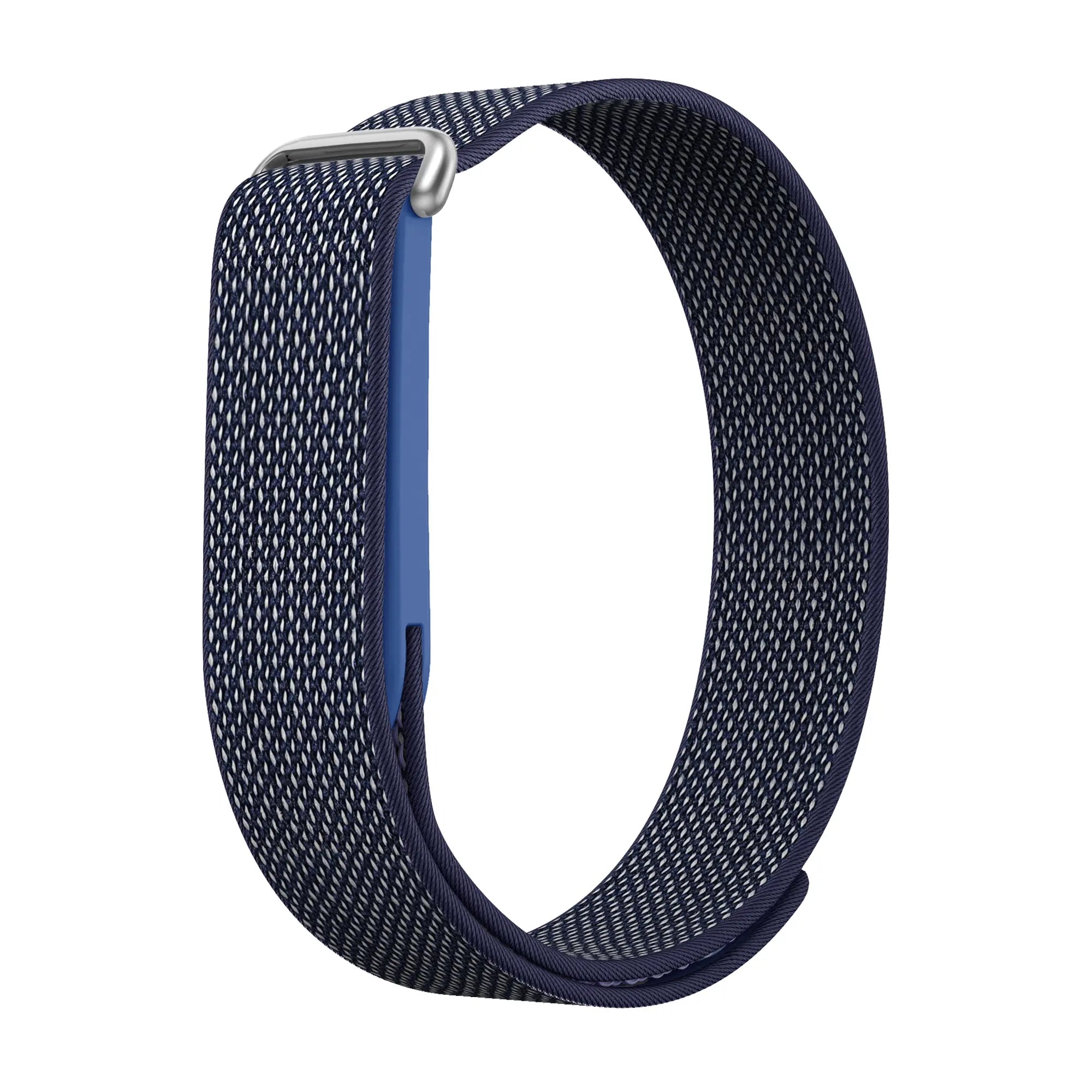 Nylon Strap 'Classic', azure blue, without a watch, 3/4 front view