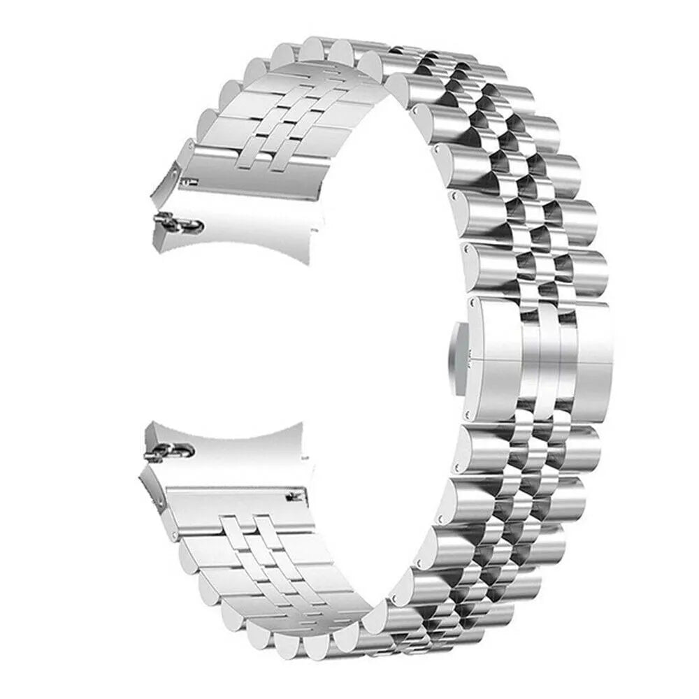 Jubilee Steel Strap, silver, without a watch, 3/4 front view