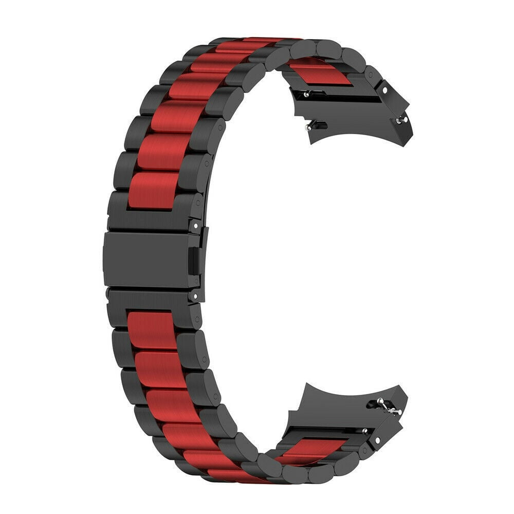 Steel Strap, black/red, without a watch, 3/4 front view