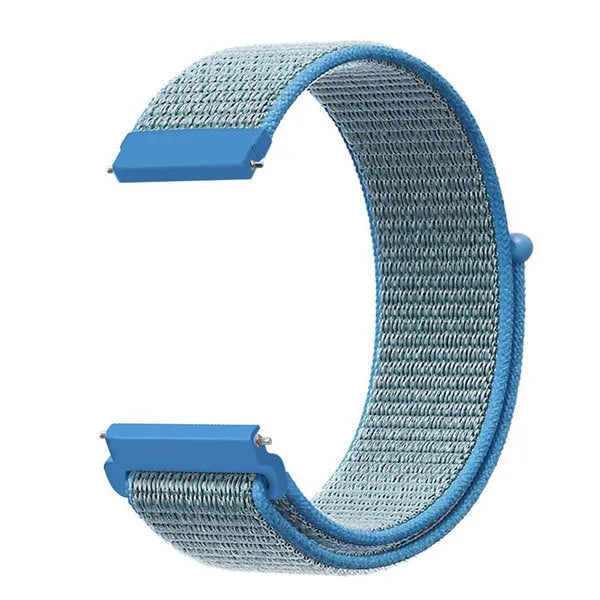 Nylon Strap, blue, without a watch, 3/4 front view