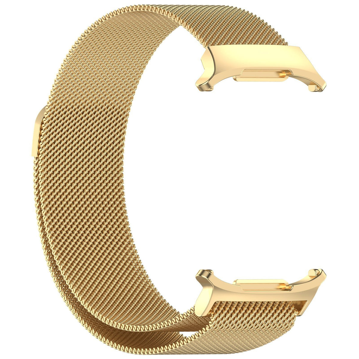 Milanese Strap, gold, without a watch, 3/4 front view