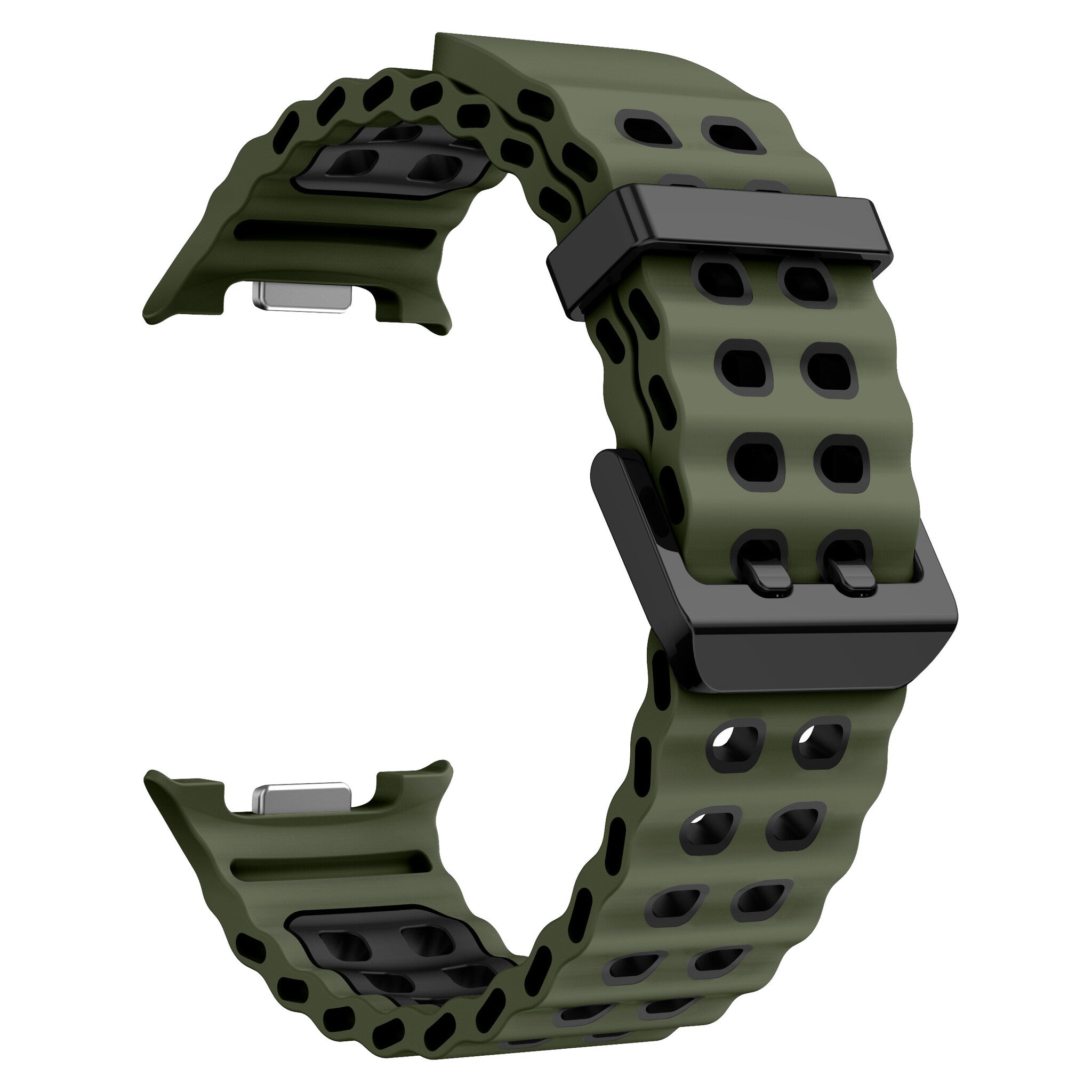 Samsung Galaxy Watch 9 - 44mm Ocean Strap (Olive Green/Black)