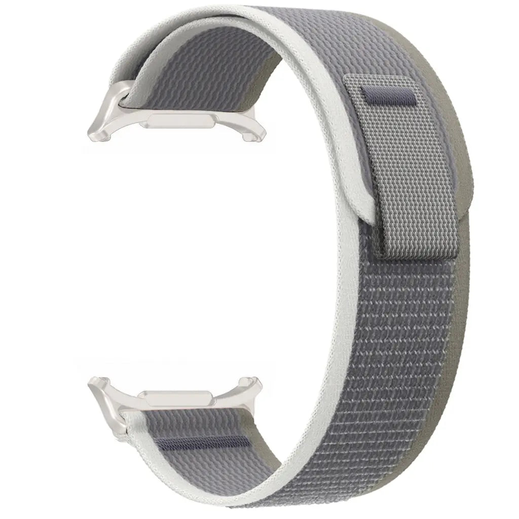 Trail Nylon Strap, grey, without a watch, 3/4 front view