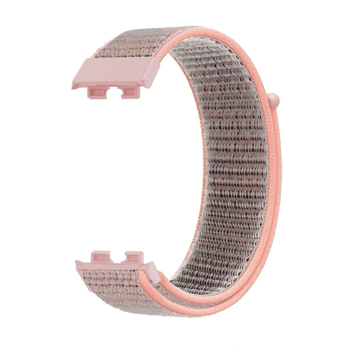 Nylon Strap, pink, without a watch, 3/4 front view