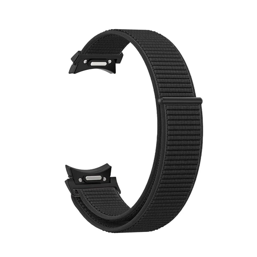 Nylon Strap 'One Push', black, without a watch, 3/4 front view