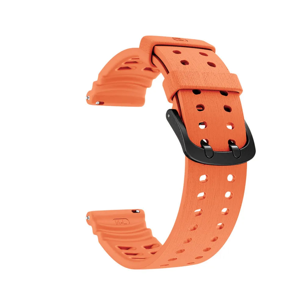 Polar Grit X Pro Silicone Grain Strap (Orange)