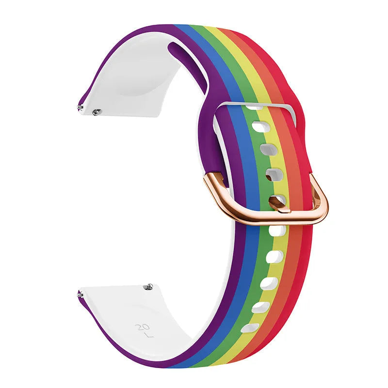 Print Silicone Strap, without a watch, 3/4 front view