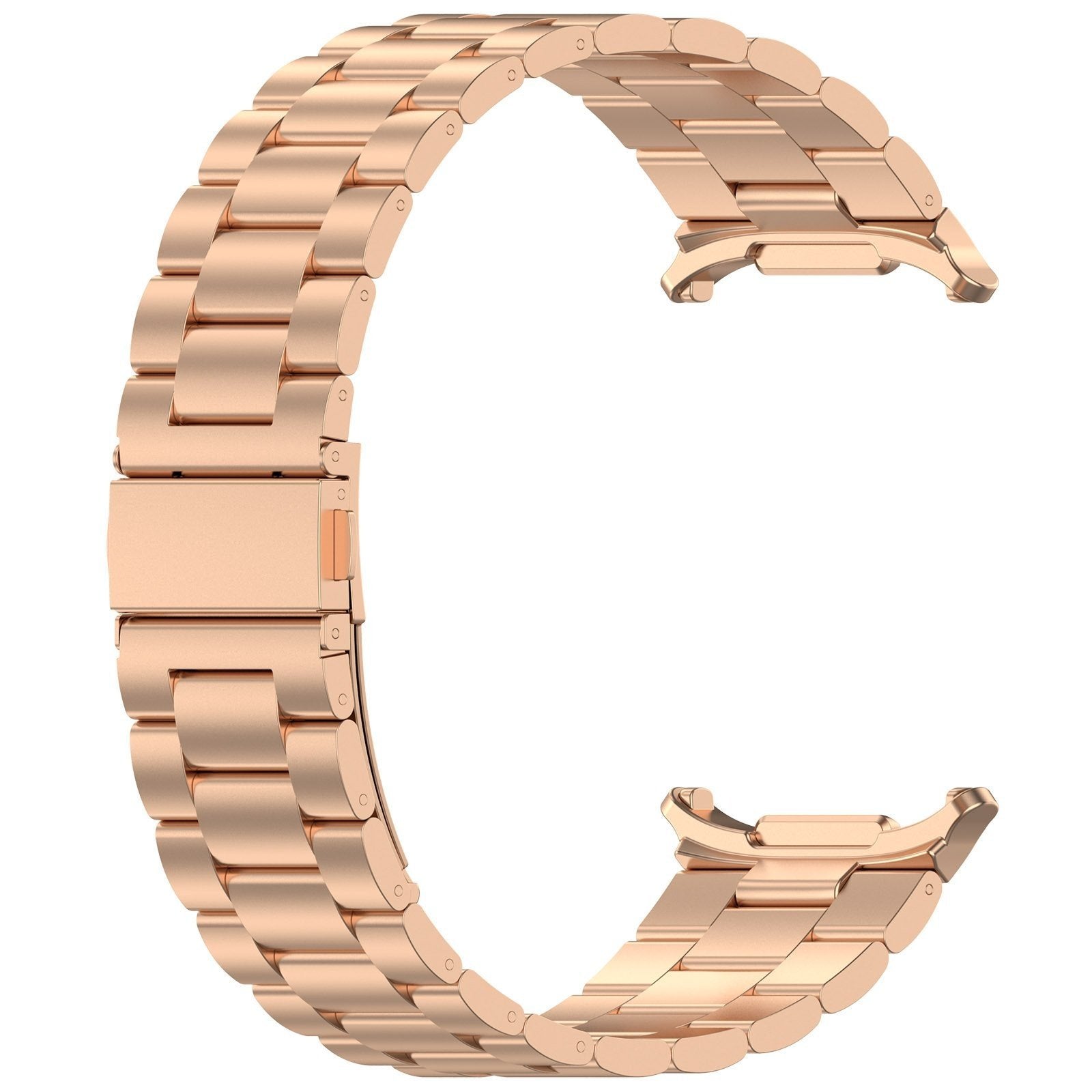 Steel Strap, rose gold, without a watch, 3/4 front view