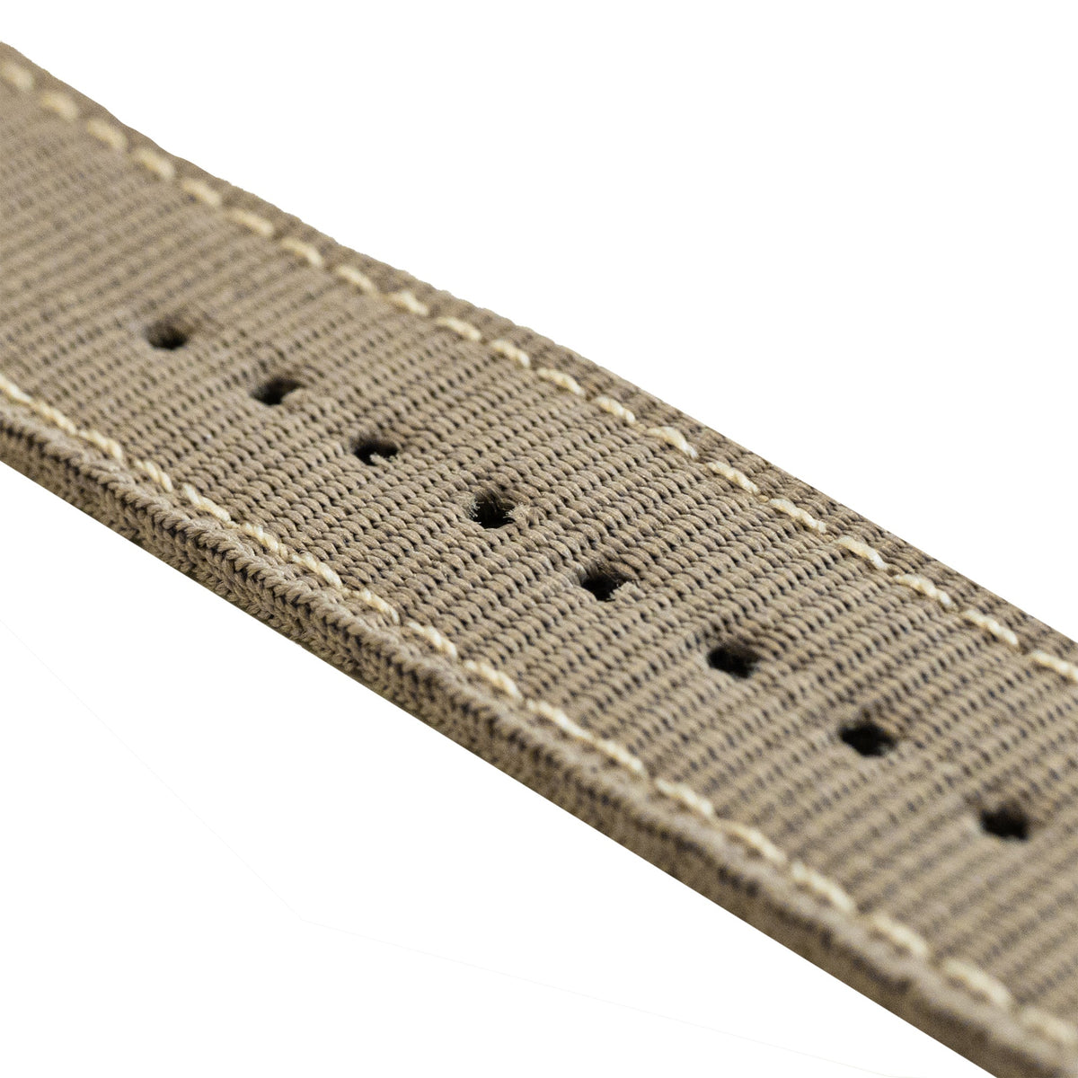 Nylon Buckle Strap, khaki, without a watch, 3/4 front view