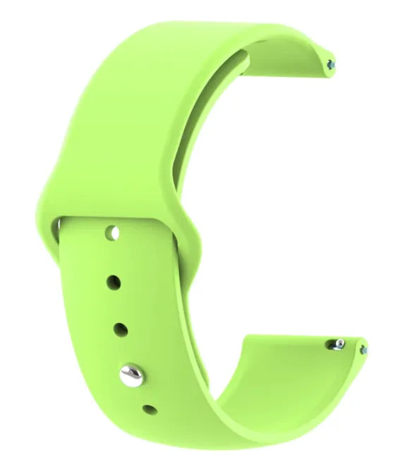 Silicone Sport Strap, light green, without a watch, 3/4 front view