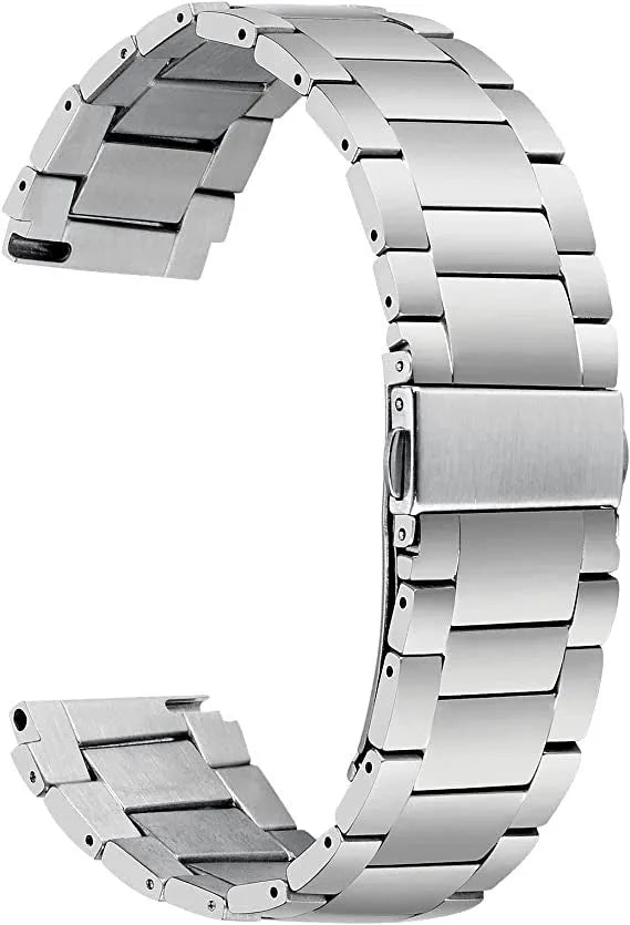 Titanium Strap, silver, without a watch, 3/4 front view